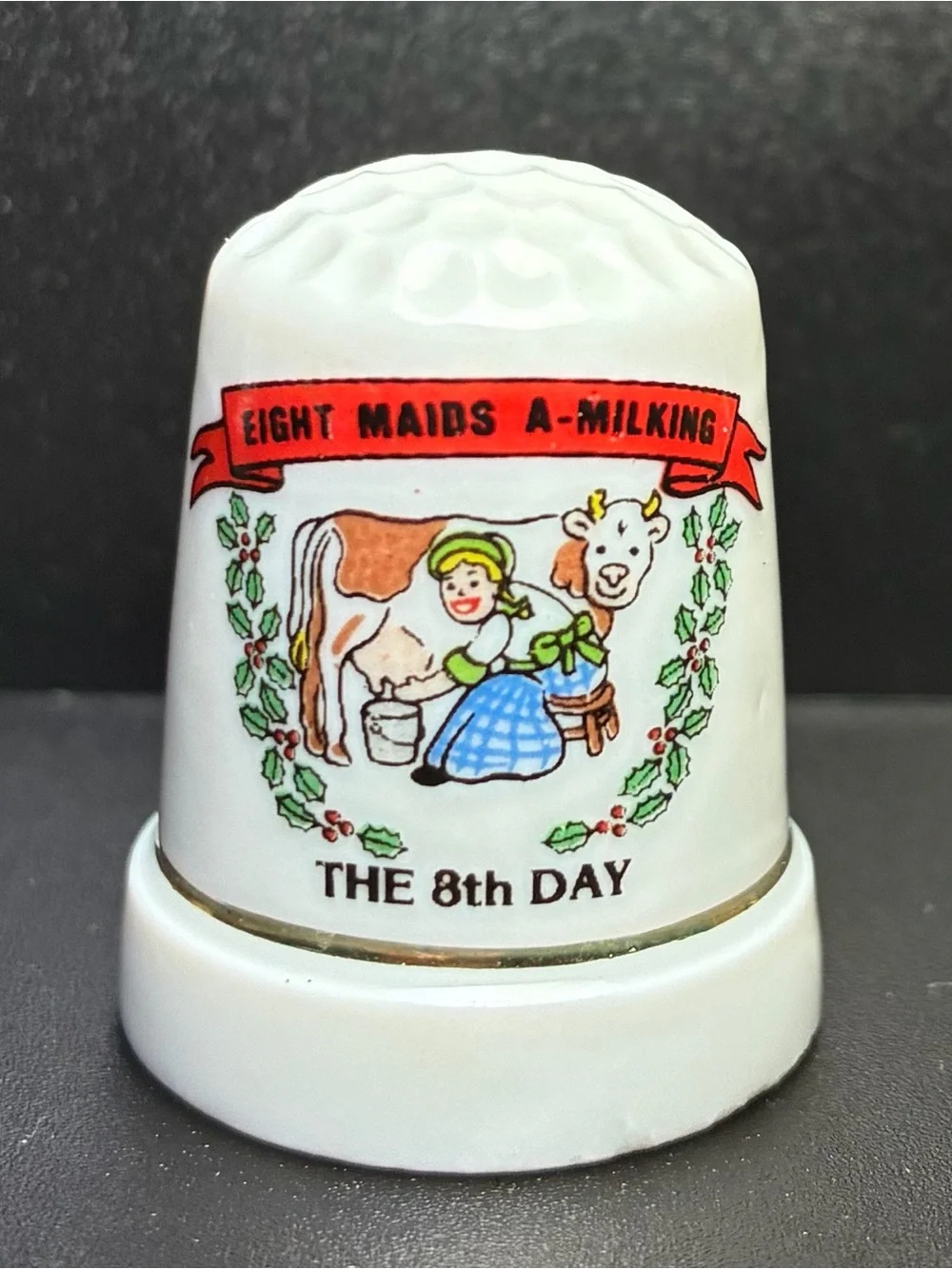 12 days of Christmas lot - 10 thimbles